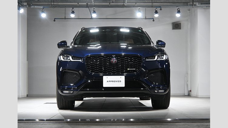 2024 認定中古車 Jaguar F-Pace Portofino Blue 2.0L I4 Pet Mid DOHC AJ200 R-DYNMIC HSE P250