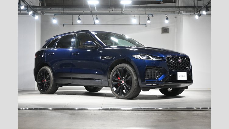 2024 認定中古車 Jaguar F-Pace Portofino Blue 2.0L I4 Pet Mid DOHC AJ200 R-DYNMIC HSE P250