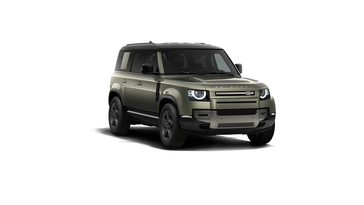 2025 SKLADOVÉ VOZIDLÁ Land Rover Defender 110 Pangea Green AWD X-Dynamic SE D200