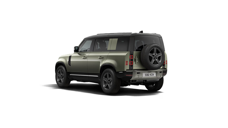 2025 SKLADOVÉ VOZIDLÁ Land Rover Defender 110 Pangea Green AWD X-Dynamic SE D200