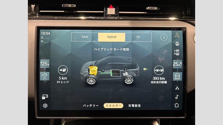 2024 認定中古車 Land Rover Range Rover Evoque サントリーニブラック P300eプラグインハイブリッド（ガソリン） スタンダードホイールベース DYNAMIC HSE