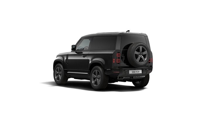 2025 Ny Land Rover Defender 90 Santorini Black 3.0 D250 Hard Top X-Dynamic SE