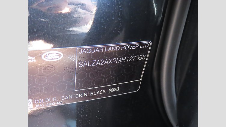 2021 認定中古車 Land Rover Range Rover Evoque サントリーニブラック P200 AWD（オートマチック） S