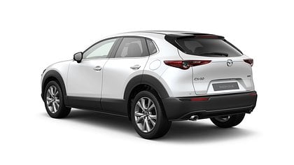 2025 NAUJI AUTOMOBILIAI Mazda CX-30 Snowflake White Pearl 2.5 M Hybrid e-Skyactiv G AT Takumi (3)