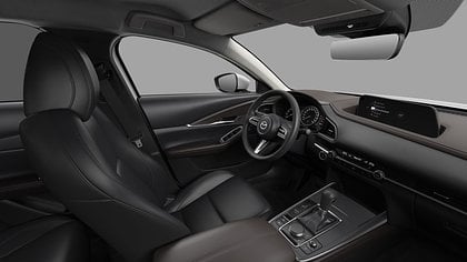 2025 NAUJI AUTOMOBILIAI Mazda CX-30 Snowflake White Pearl 2.5 M Hybrid e-Skyactiv G AT Takumi (4)