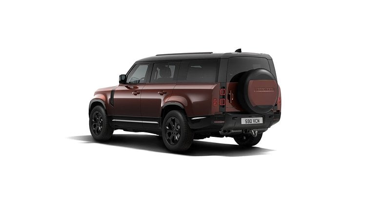 2025 Nowy Land Rover Defender 130 Sedona Red D300 X-Dynamic HSE