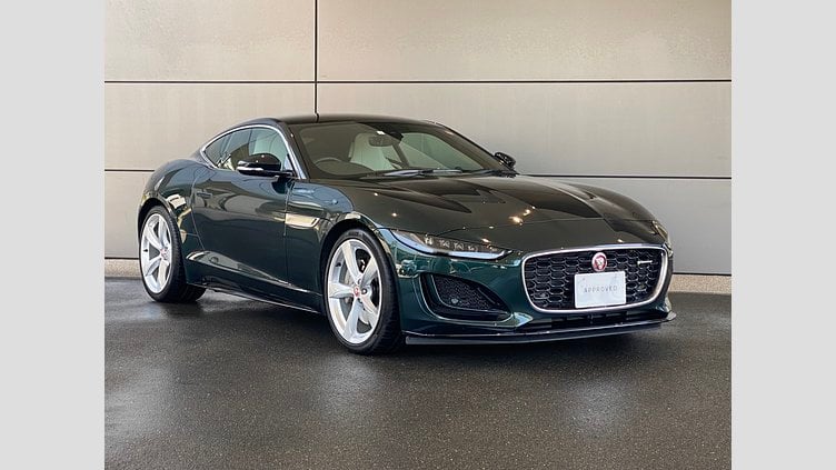 2023 認定中古車 Jaguar F-Type ブリティッシュレーシンググリーン P300 オートマチック 後輪駆動 F-TYPEクーペ R-DYNAMIC