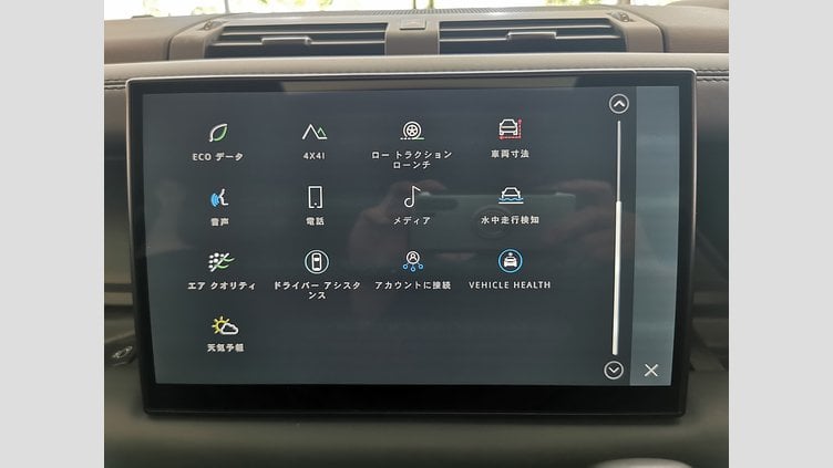 2024 認定中古車 Land Rover Defender 110 サントリーニブラック P525 AWD (AT) V8