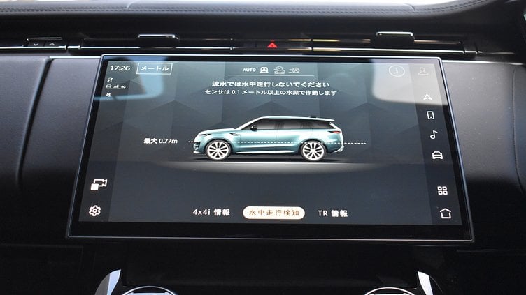2023 認定中古車 Land Rover Range Rover Sport サントリーニブラック 3.0リッター6気筒300PSターボチャージドディーゼルMHEV（オートマチック） DYNAMIC S