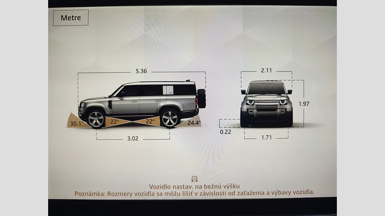 2025 Approved/Jazdené Land Rover Defender 130 Santorini Black 4x4 5.0 V8 P500 A/T AWD