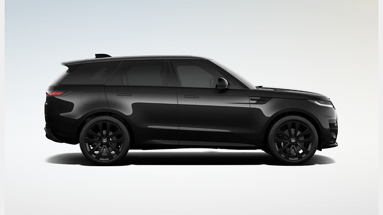 2025 SKLADOVÉ VOZIDLÁ Land Rover Range Rover Sport Čierna Santorini D300 MHEV AWD Automat Dynamic SE
