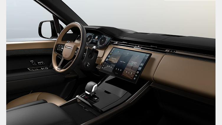 2025 SKLADOVÉ VOZIDLÁ Land Rover Range Rover Sport Čierna Santorini D350 MHEV AWD Automat Autobiography