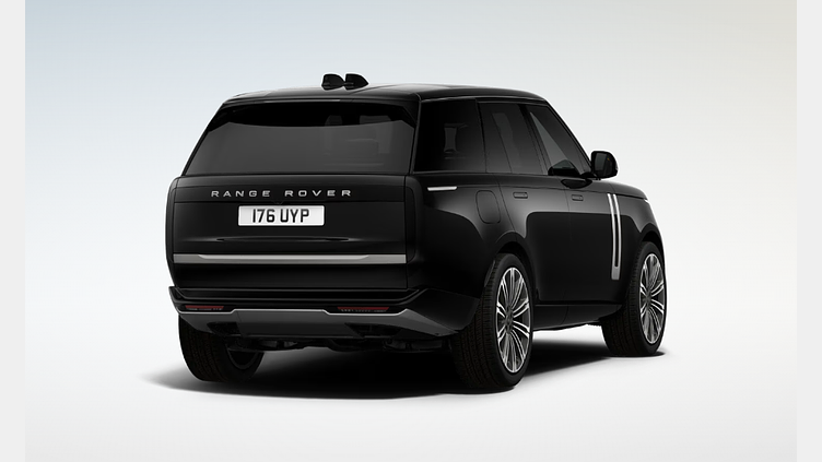 2025 SKLADOVÉ VOZIDLÁ Land Rover Range Rover Čierna Santorini D350 MHEV AWD SWB HSE