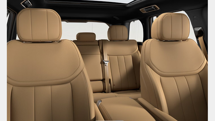 2025 SKLADOVÉ VOZIDLÁ Land Rover Range Rover Čierna Santorini D350 MHEV AWD SWB HSE