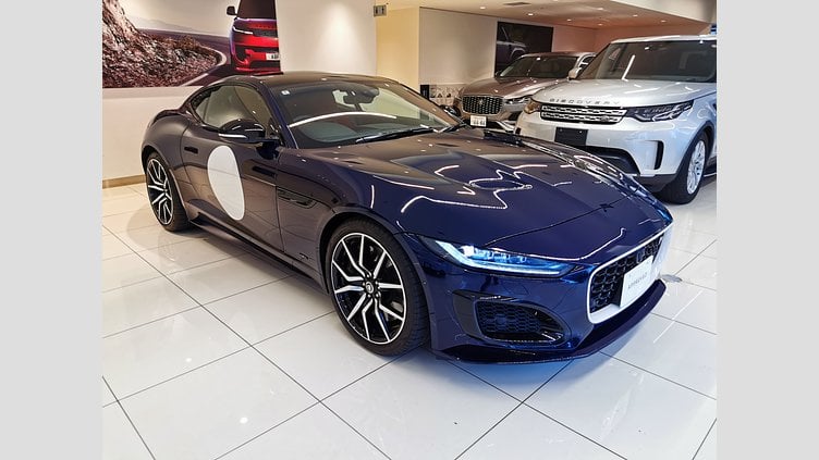 2024 認定中古車 Jaguar F-Type オウルトンブルー P575 オートマチック 全輪駆動 F-TYPEクーペ R75 ZPエディション