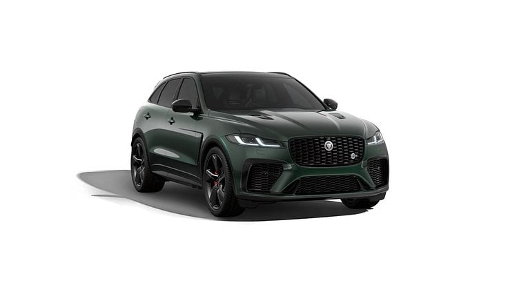 2025 New Jaguar F-Pace British Racing Green in Gloss finish P575 PETROL SVR 575 EDITION