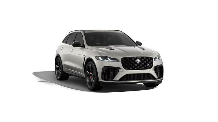 2025 New Jaguar F-Pace Icy White in Gloss finish P575 PETROL SVR 575 EDITION