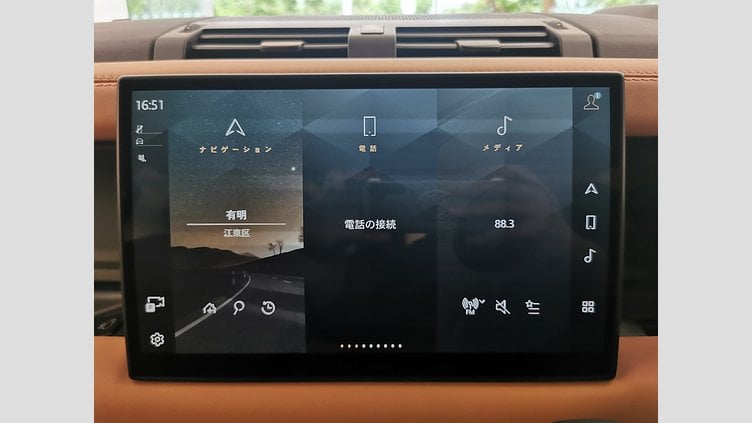 2024 認定中古車 Land Rover Defender 110 サントリーニブラック P525 AWD (AT) V8