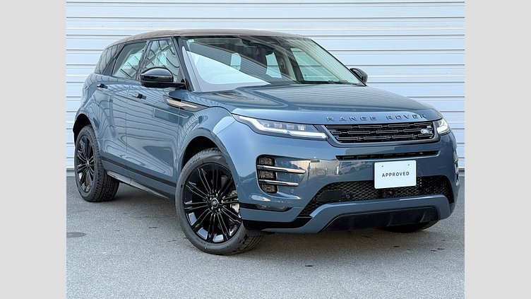 2024 認定中古車 Land Rover Range Rover Evoque トライベッカブルー P300eプラグインハイブリッド（ガソリン） スタンダードホイールベース DYNAMIC HSE