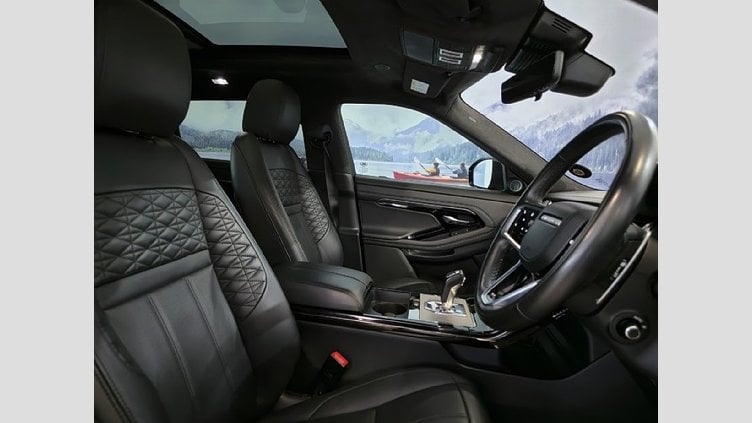2022 Approved Land Rover Range Rover Evoque Carpatian Grey Smart View Mirror, Full Leather , Side Vents - Burnished Copper, Voice Control, Rain Sensor, Navigation, Blind Spot Assist, Heated Steering Wheel, Red Brake Calipers, Heated / Cooled Front Seats, Sliding Panoramic Roof.  Range Rover Evoque 2.0D Autobiography 147KW (D200)