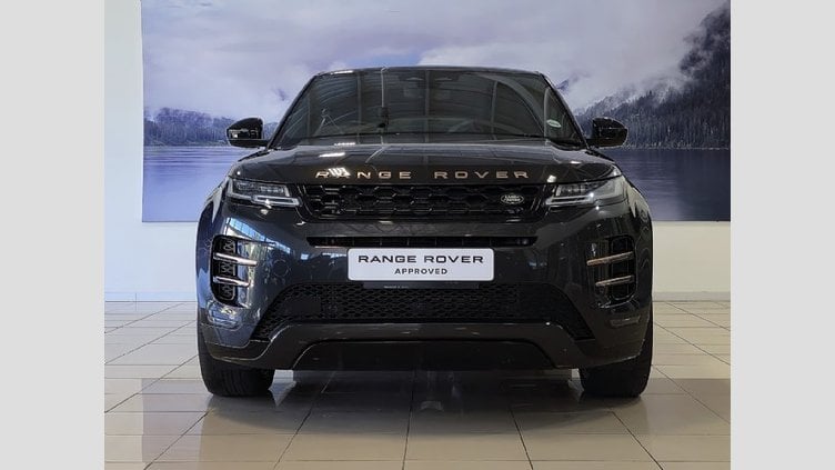 2022 Approved Land Rover Range Rover Evoque Carpatian Grey Smart View Mirror, Full Leather , Side Vents - Burnished Copper, Voice Control, Rain Sensor, Navigation, Blind Spot Assist, Heated Steering Wheel, Red Brake Calipers, Heated / Cooled Front Seats, Sliding Panoramic Roof.  Range Rover Evoque 2.0D Autobiography 147KW (D200)
