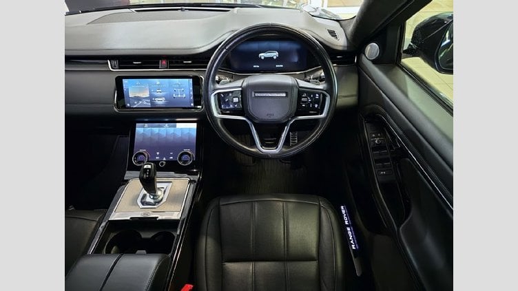 2022 Approved Land Rover Range Rover Evoque Carpatian Grey Smart View Mirror, Full Leather , Side Vents - Burnished Copper, Voice Control, Rain Sensor, Navigation, Blind Spot Assist, Heated Steering Wheel, Red Brake Calipers, Heated / Cooled Front Seats, Sliding Panoramic Roof.  Range Rover Evoque 2.0D Autobiography 147KW (D200)
