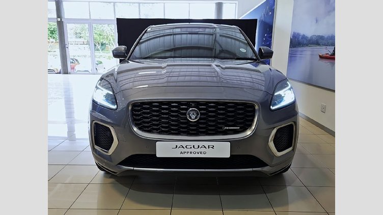 2024 Approved Jaguar E-Pace Eiger Grey BALANCE OF 5 YR MAINTENANCE PLAN VALID OR 100 000KM. Perpendicular Park Assist Park Distance Control Rearview Camera Lane Keep Assist Navigation Auto Dimming Rear View Mirror ISOFIX Front Auto High Beam Assist . E-Pace D200 2.0D SE R-Dynamic (147KW)