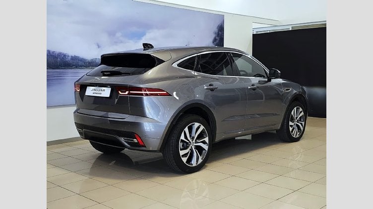 2024 Approved Jaguar E-Pace Eiger Grey BALANCE OF 5 YR MAINTENANCE PLAN VALID OR 100 000KM. Perpendicular Park Assist Park Distance Control Rearview Camera Lane Keep Assist Navigation Auto Dimming Rear View Mirror ISOFIX Front Auto High Beam Assist . E-Pace D200 2.0D SE R-Dynamic (147KW)
