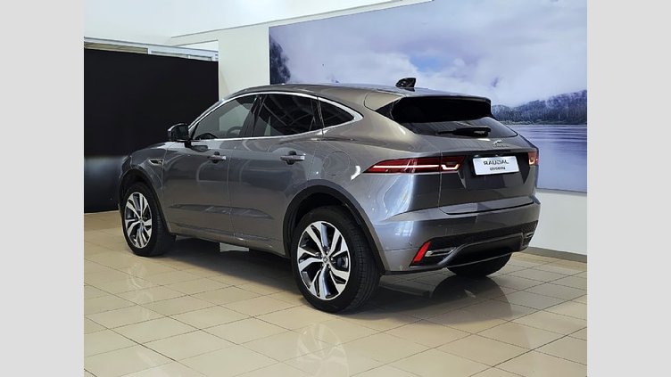 2024 Approved Jaguar E-Pace Eiger Grey BALANCE OF 5 YR MAINTENANCE PLAN VALID OR 100 000KM. Perpendicular Park Assist Park Distance Control Rearview Camera Lane Keep Assist Navigation Auto Dimming Rear View Mirror ISOFIX Front Auto High Beam Assist . E-Pace D200 2.0D SE R-Dynamic (147KW)