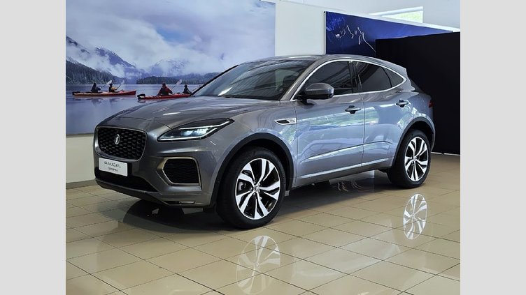 2024 Approved Jaguar E-Pace Eiger Grey BALANCE OF 5 YR MAINTENANCE PLAN VALID OR 100 000KM. Perpendicular Park Assist Park Distance Control Rearview Camera Lane Keep Assist Navigation Auto Dimming Rear View Mirror ISOFIX Front Auto High Beam Assist . E-Pace D200 2.0D SE R-Dynamic (147KW)