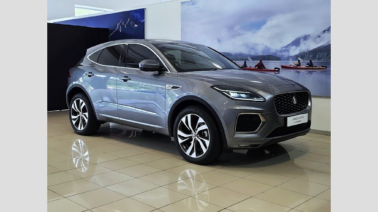 2024 Approved Jaguar E-Pace Eiger Grey BALANCE OF 5 YR MAINTENANCE PLAN VALID OR 100 000KM. Perpendicular Park Assist Park Distance Control Rearview Camera Lane Keep Assist Navigation Auto Dimming Rear View Mirror ISOFIX Front Auto High Beam Assist . E-Pace D200 2.0D SE R-Dynamic (147KW)