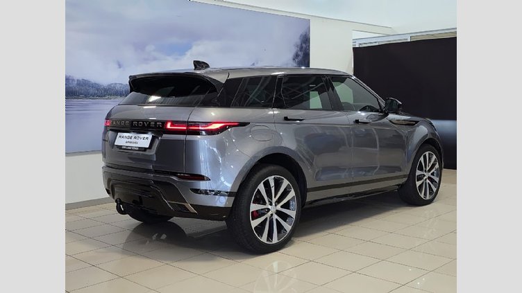 2024 Approved Land Rover Range Rover Evoque Eiger Grey BALANCE OF WARRANTY 100 000KM. BALANCE OF MAINTENANCE PLAN VALID UNTIL 100 000KM. Smart View Mirror, Full Extended Leather Upgrade, Side Vents - Burnished Copper, Voice Control, Rain Sensor, Navigation, Blind Spot Assist. Range Rover Evoque 2.0D Autobiography 147KW (D200)