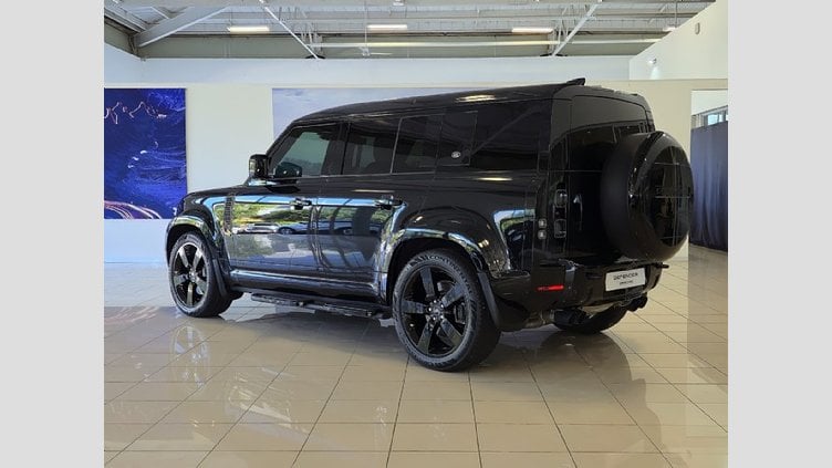 2023 Approved Land Rover Defender 110 Santorini Black BALANCE OF 5 YR MAINTENANCE PLAN VALID OR 100 000KM. FULL-SERVICE HISTORY	
 Land Rover Defender 110 P525 V8 (386KW)