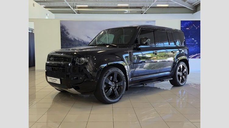 2023 Approved Land Rover Defender 110 Santorini Black BALANCE OF 5 YR MAINTENANCE PLAN VALID OR 100 000KM. FULL-SERVICE HISTORY	
 Land Rover Defender 110 P525 V8 (386KW)