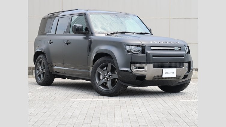 2025 認定中古車 Land Rover Defender 110 サントリーニブラック D350 ディーゼルマイルドハイブリッド X-Dynamic SE