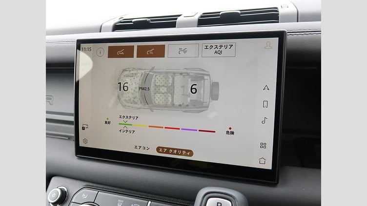 2025 認定中古車 Land Rover Defender 110 サントリーニブラック D350 ディーゼルマイルドハイブリッド X-Dynamic SE