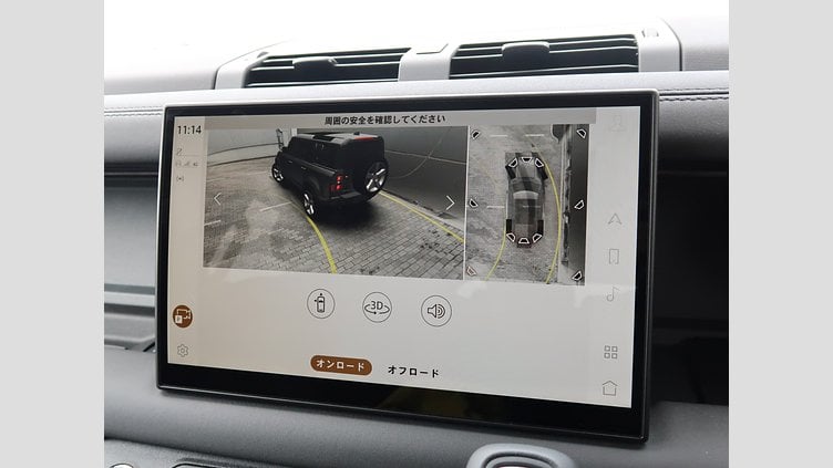 2025 認定中古車 Land Rover Defender 110 サントリーニブラック D350 ディーゼルマイルドハイブリッド X-Dynamic SE