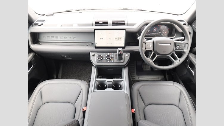 2025 認定中古車 Land Rover Defender 110 サントリーニブラック D350 ディーゼルマイルドハイブリッド X-Dynamic SE