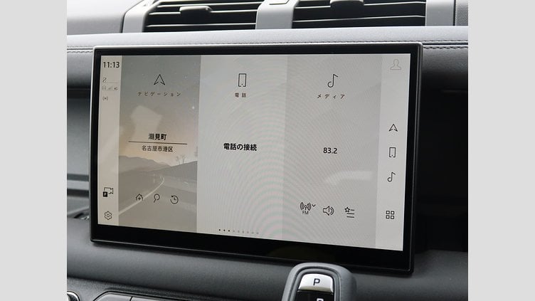 2025 認定中古車 Land Rover Defender 110 サントリーニブラック D350 ディーゼルマイルドハイブリッド X-Dynamic SE