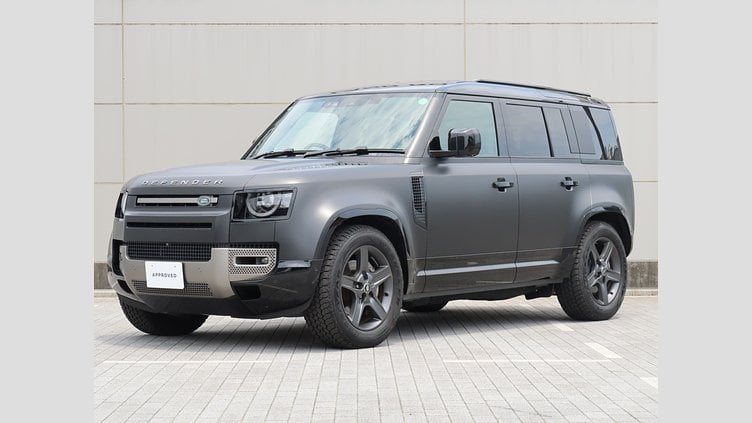 2025 認定中古車 Land Rover Defender 110 サントリーニブラック D350 ディーゼルマイルドハイブリッド X-Dynamic SE