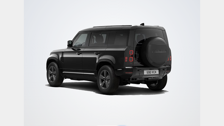 2026 SKLADOVÉ VOZIDLÁ Land Rover Defender 110 Čierna Santorini D350 MHEV AUTOMAT AWD X-Dynamic HSE