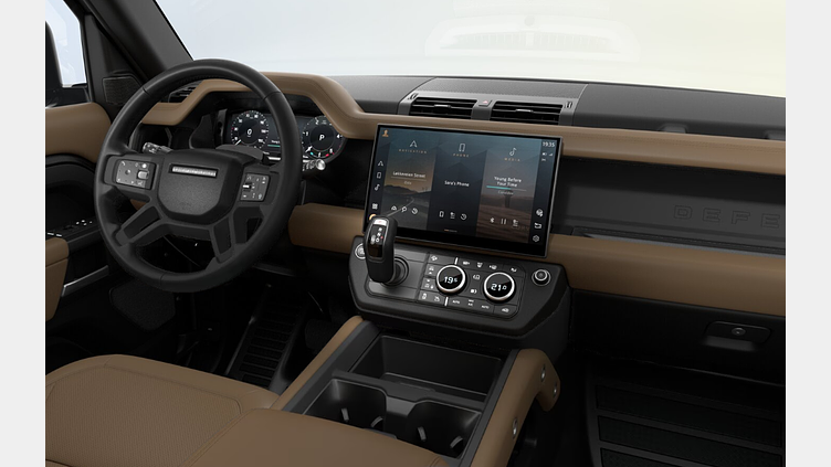 2026 SKLADOVÉ VOZIDLÁ Land Rover Defender 110 Čierna Santorini D350 MHEV AUTOMAT AWD X-Dynamic HSE