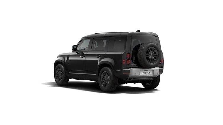 2025 New Land Rover Defender 110 Santorini Black Petrol Plug-in Electric Hybrid S