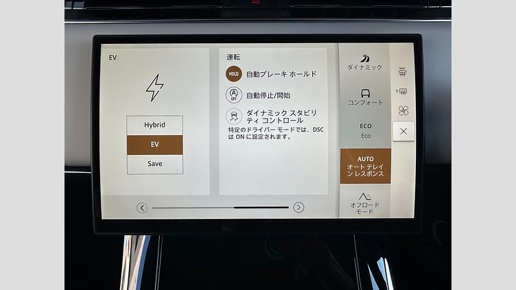 2025 認定中古車 Land Rover Range Rover Sport サントリーニブラック P550eプラグインハイブリッド（ガソリン）  Dynamic SE