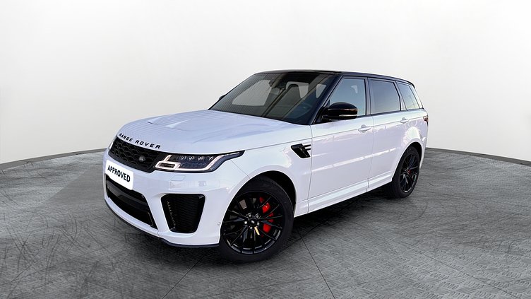 2021 Approved Land Rover Range Rover Sport Fuji White 5.0 V8 S/C 575CP SVR