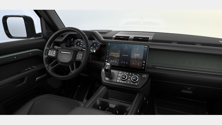 2025 SKLADOVÉ VOZIDLÁ Land Rover Defender 110 Keswick Green Hfu 3.0D MHEV 350PS D350 Trophy Edition AWD Auto