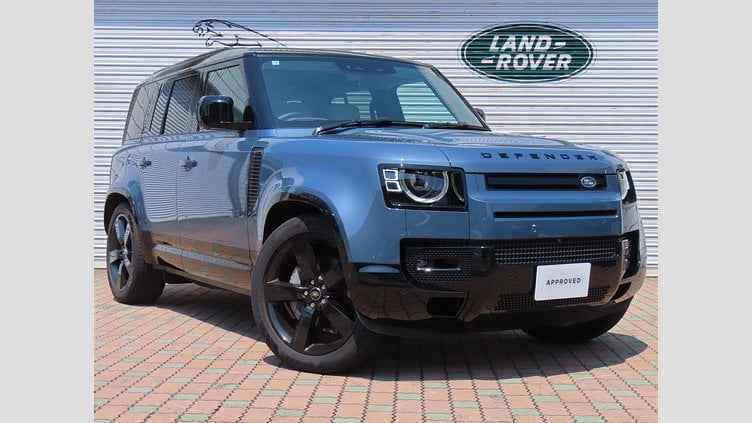 2025 認定中古車 Land Rover Defender 110 タスマンブルー D350 ディーゼルマイルドハイブリッド X-Dynamic HSE