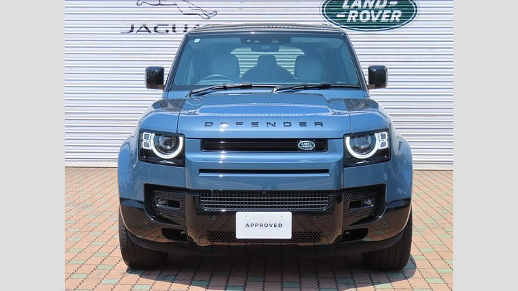 2025 認定中古車 Land Rover Defender 110 タスマンブルー D350 ディーゼルマイルドハイブリッド X-Dynamic HSE