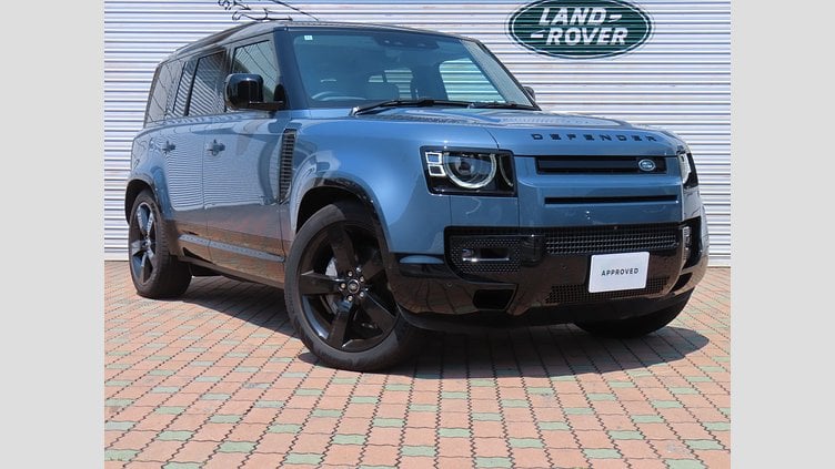 2025 認定中古車 Land Rover Defender 110 タスマンブルー D350 ディーゼルマイルドハイブリッド X-Dynamic HSE