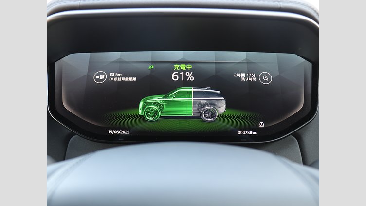 2025 認定中古車 Land Rover Range Rover Sport サントリーニブラック P550eプラグインハイブリッド（ガソリン） スタンダードホイールベース Dynamic SE